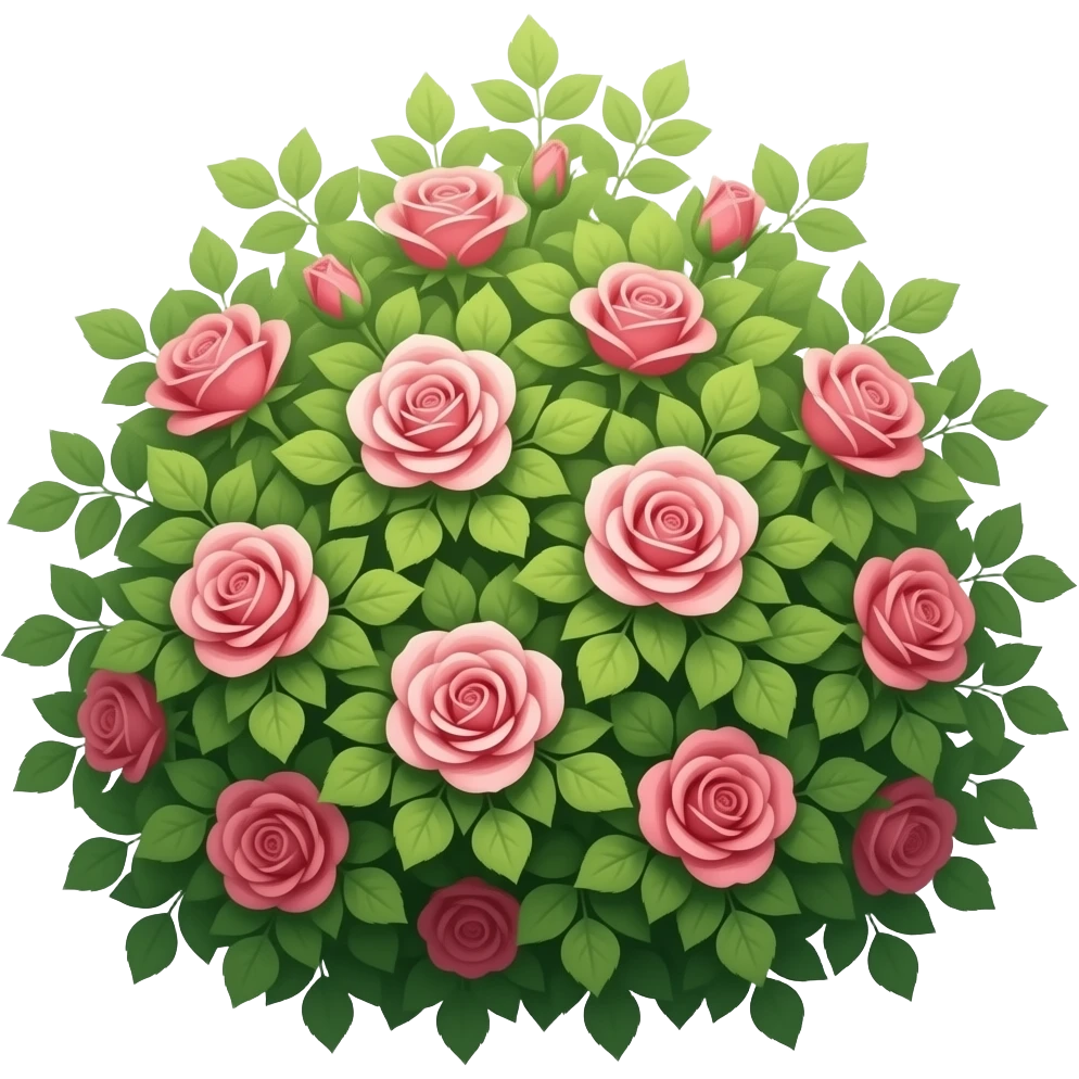 rose bush emoji