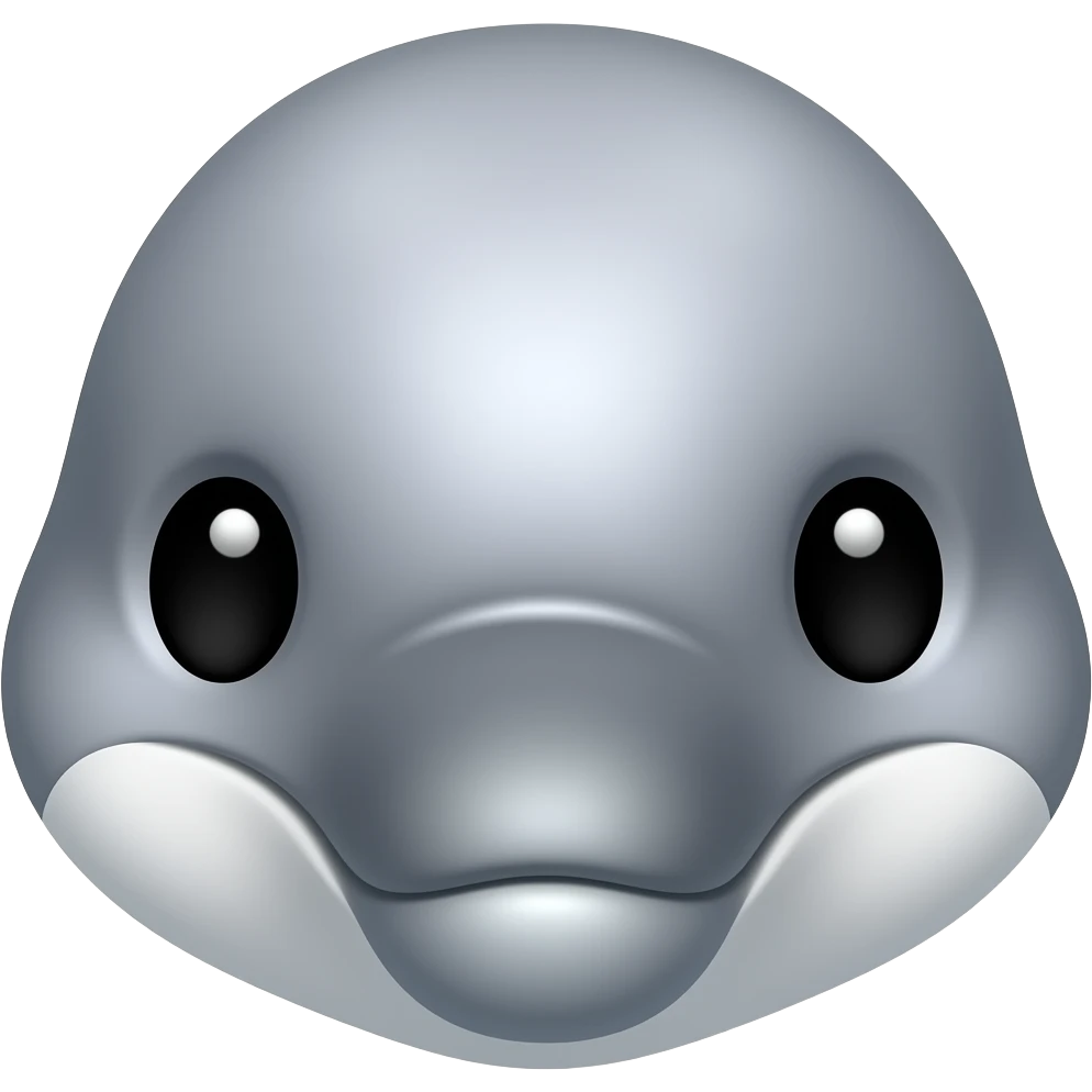 dolfin seen in front emoji