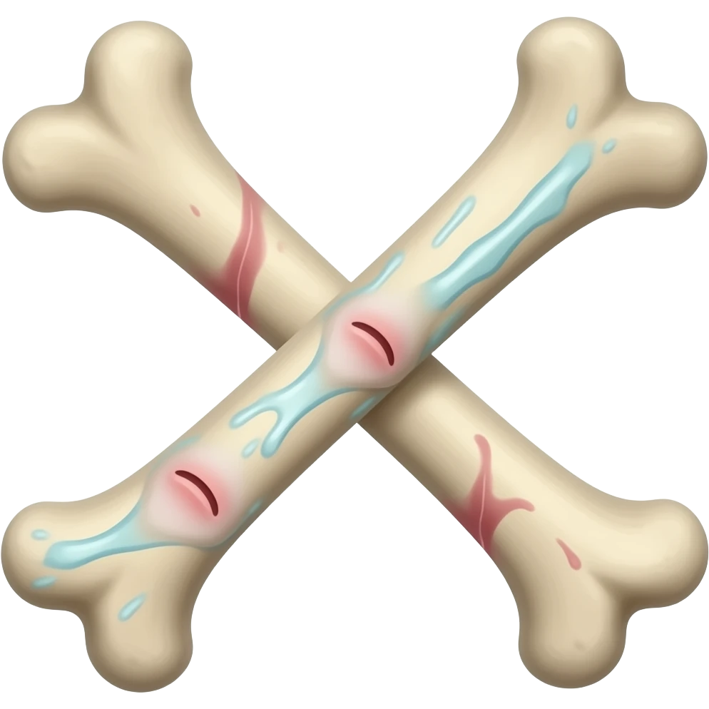 illness bone emoji
