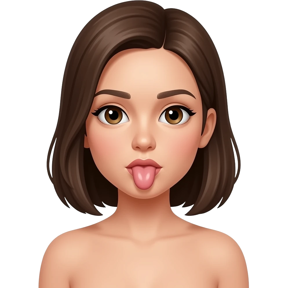 Naked girl sucking dick emoji