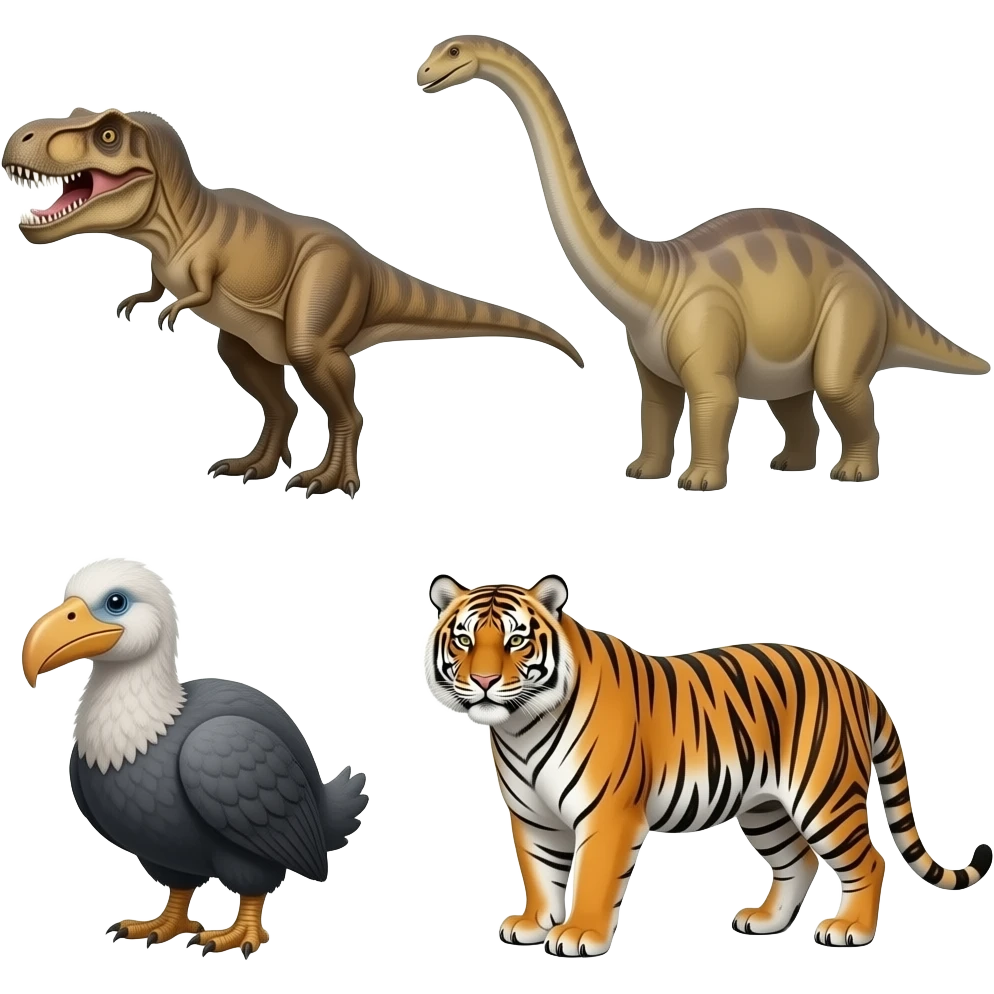 🦖🦕🦣🦤🐯 emoji