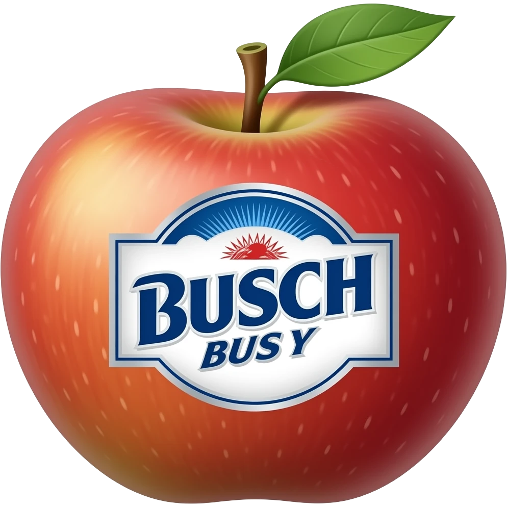 Busch apple emoji