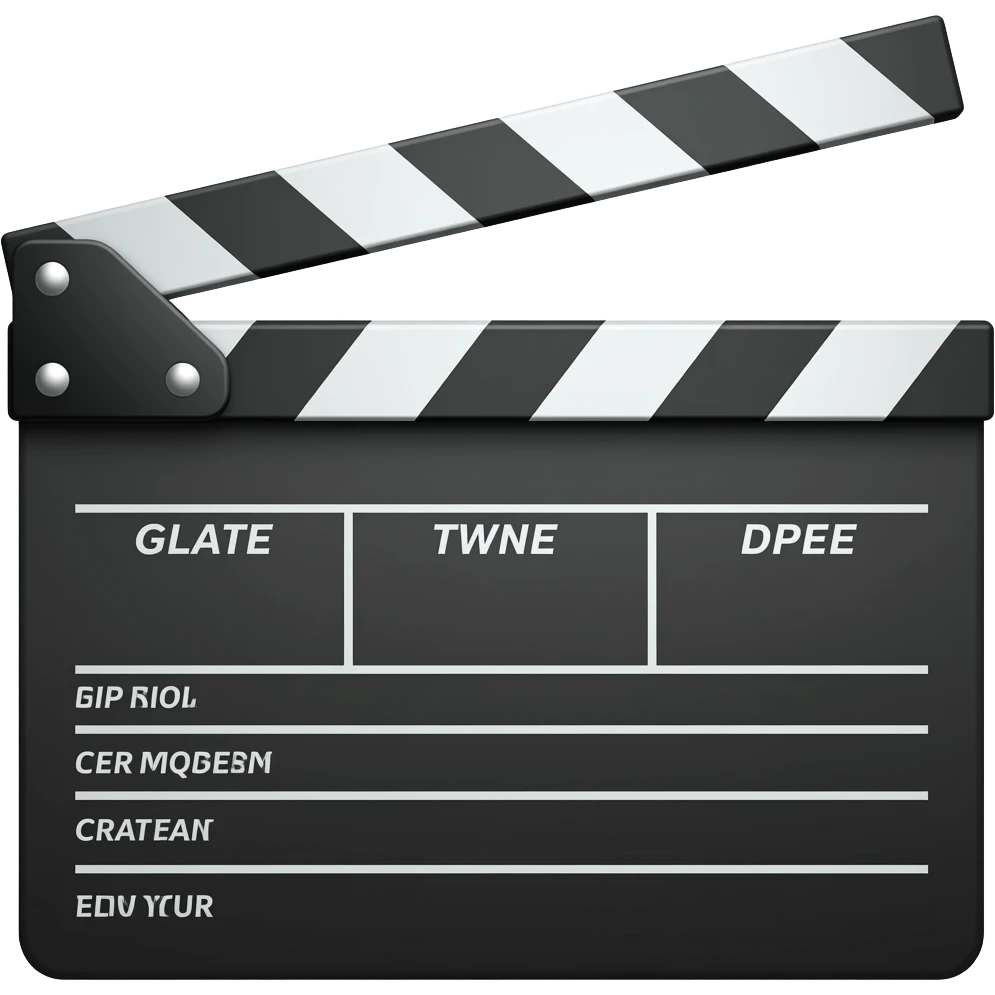 clapper board emoji