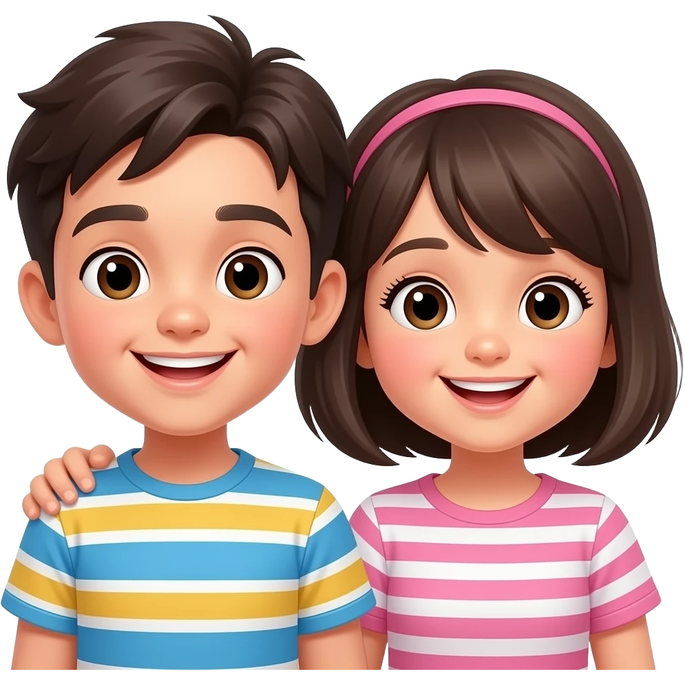 Siblings fun emoji