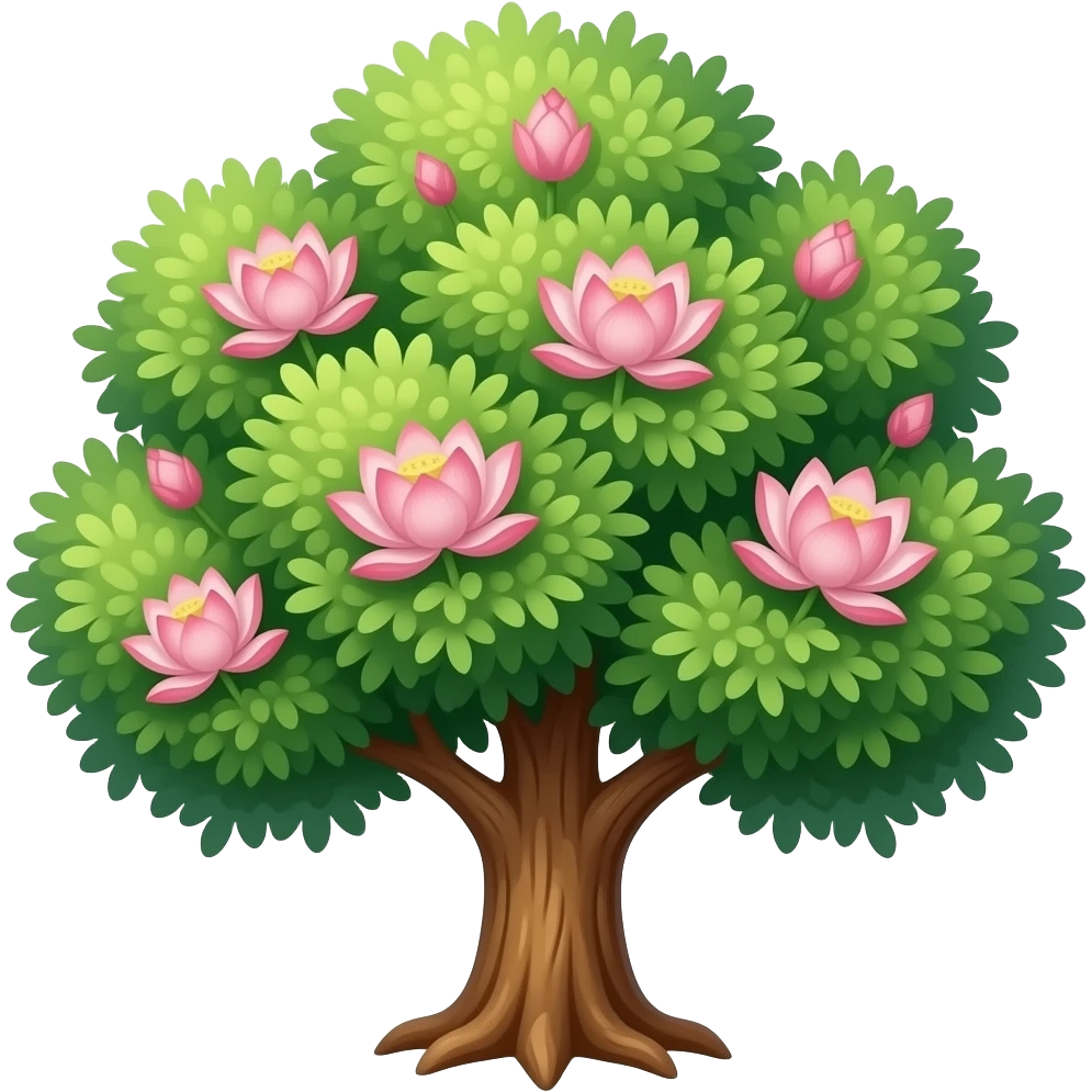 Lotus tree emoji