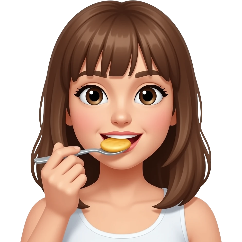 Women eats butt emoji
