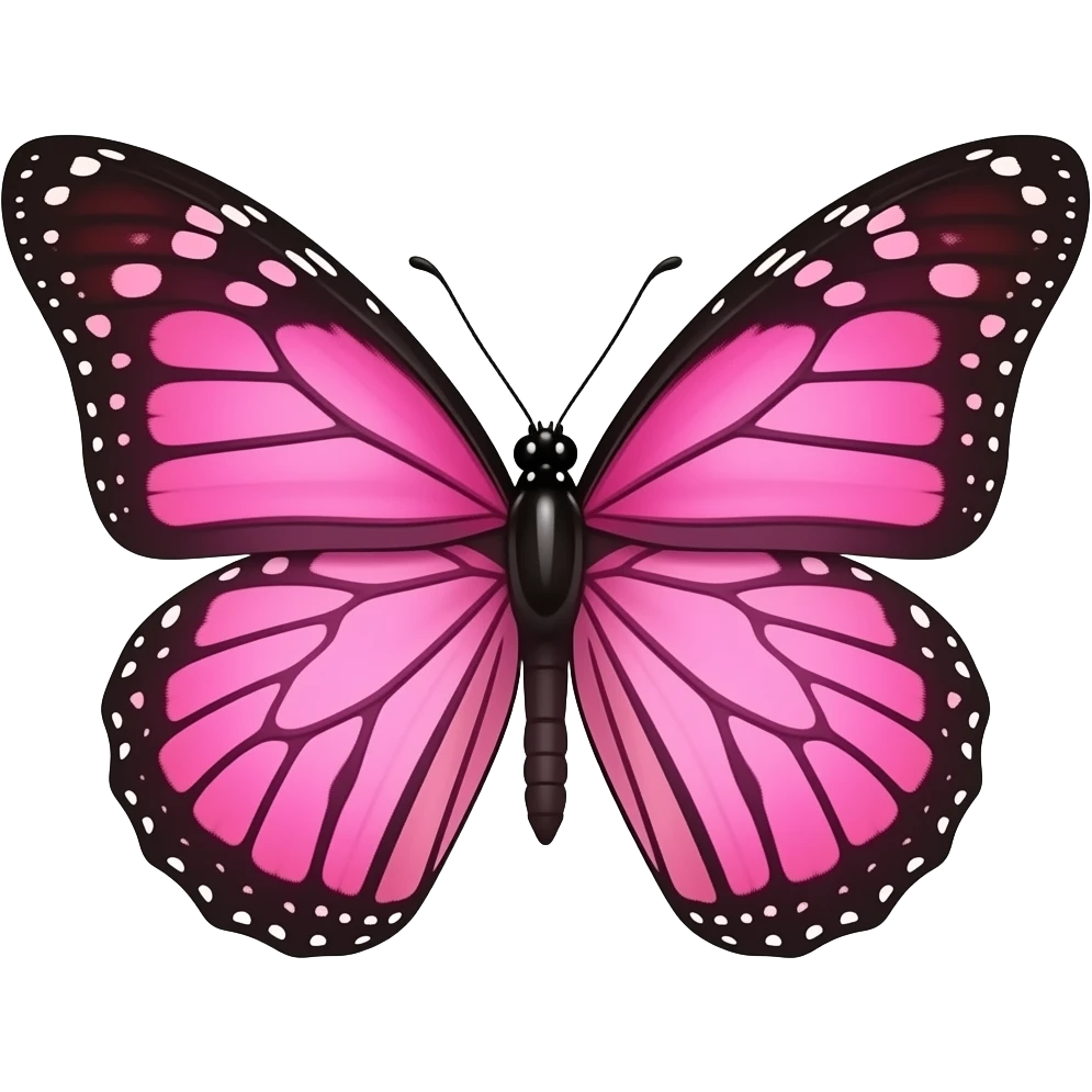 pink butterfly emoji