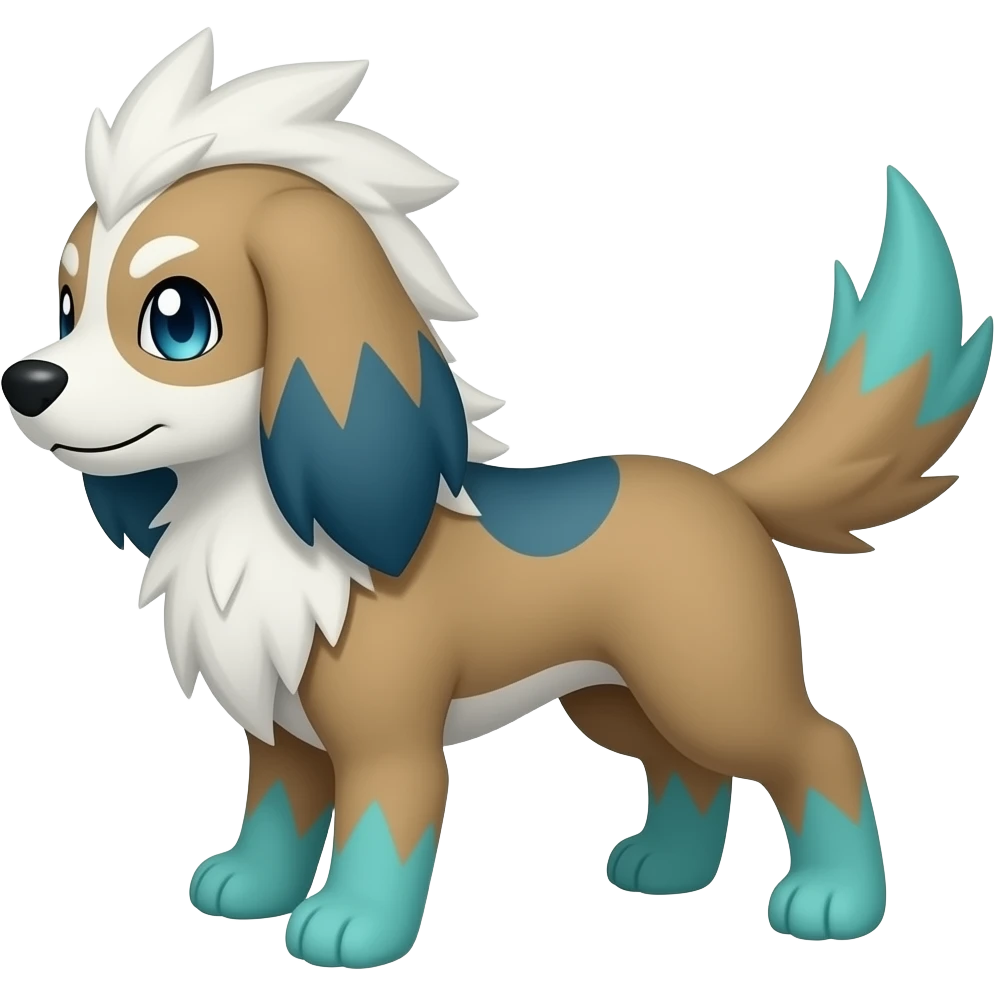 Houndour-Electrike-Litten-Zorua-Fakemon-hybrid, full body emoji