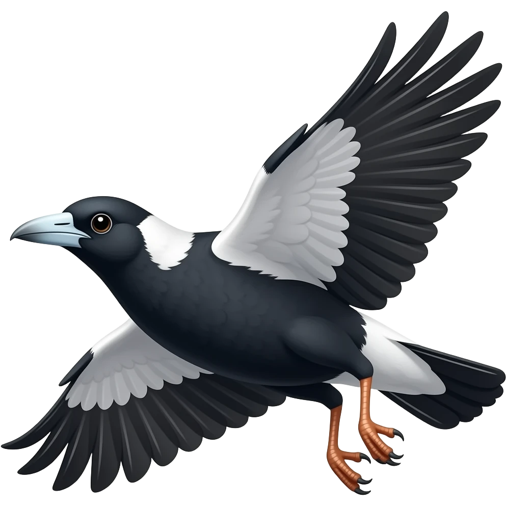 australian magpie swooping emoji