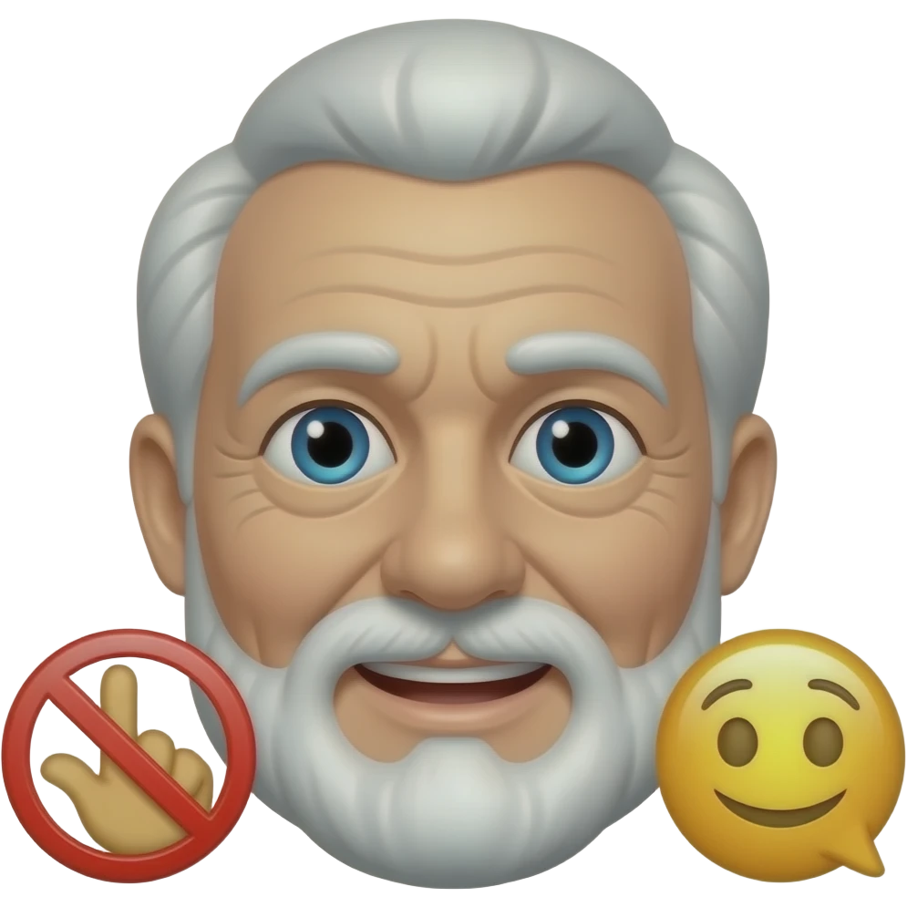 change elder person face dont touch talk emoji emoji
