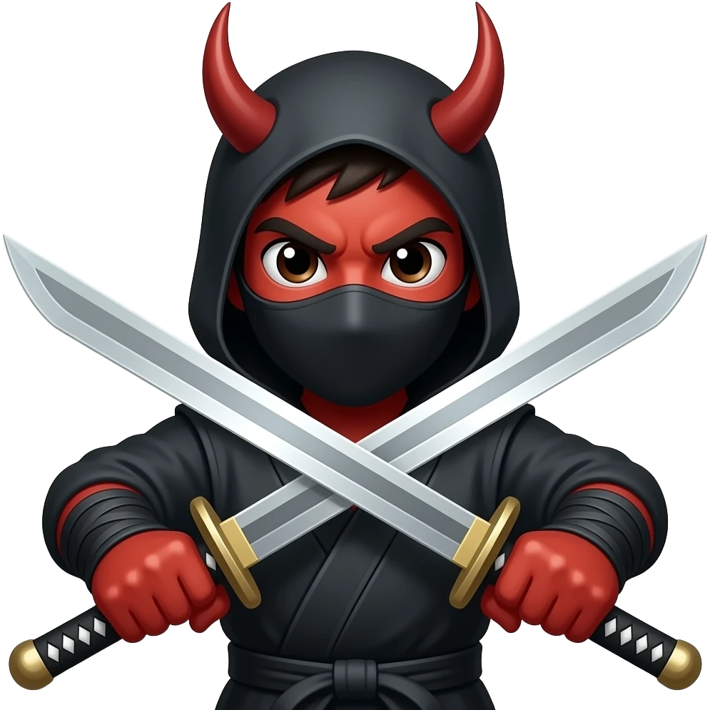 😈⚔️🥷🏻 emoji