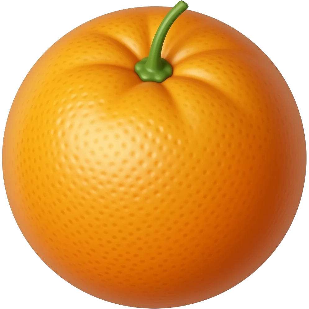 реалистичній апельсин emoji