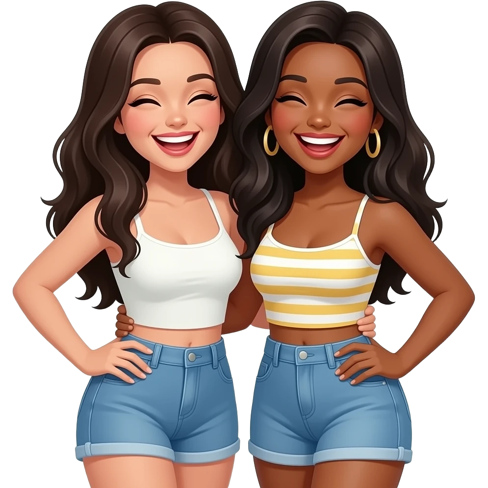 black lesbian couple emoji