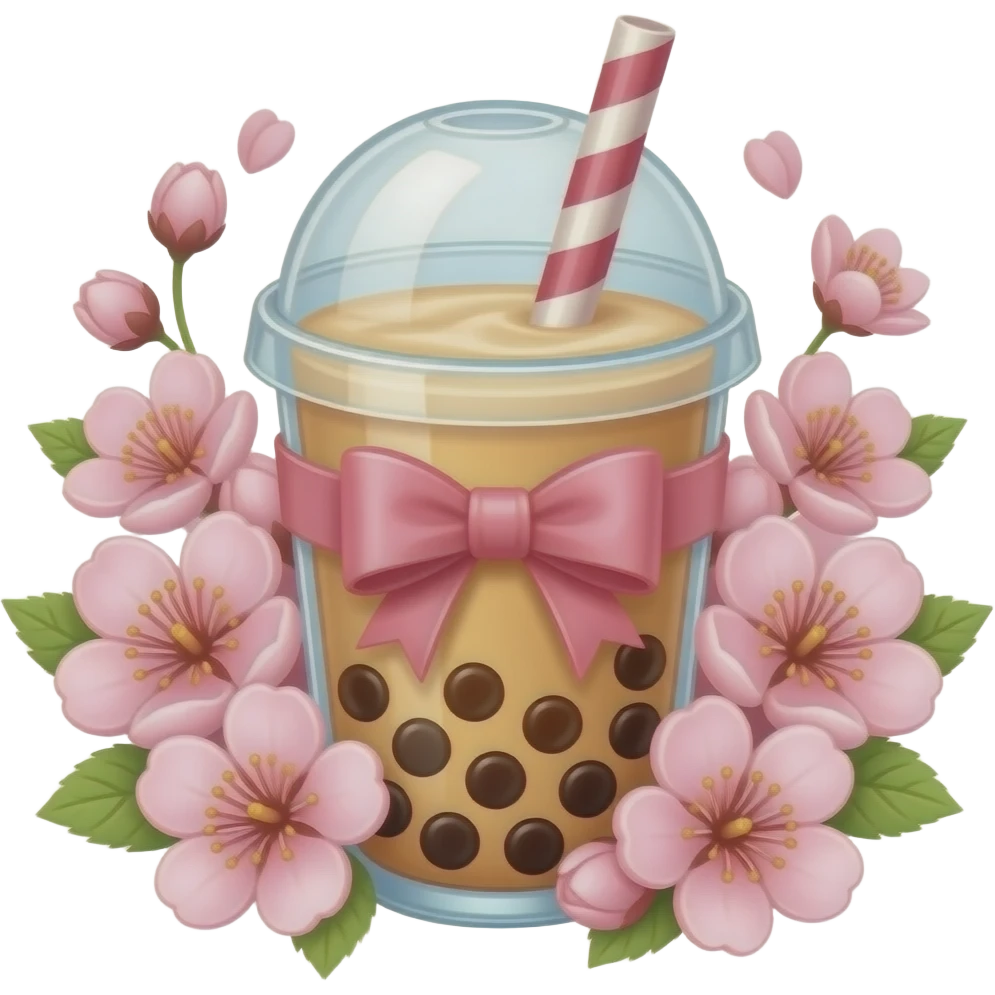 🎀🧋🌸 emoji