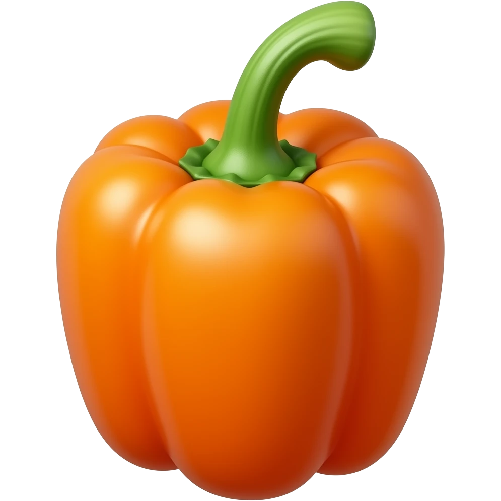 Orange bell pepper emoji