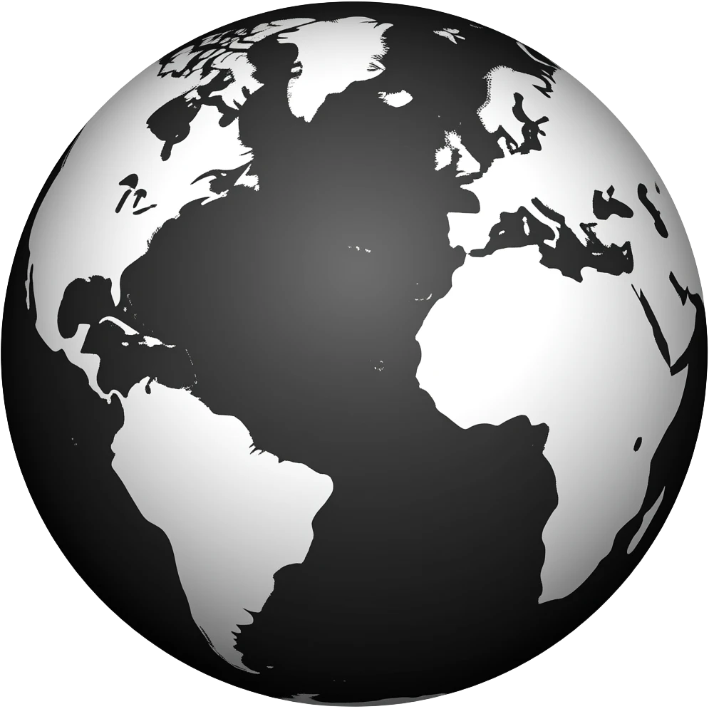globe ball black emoji