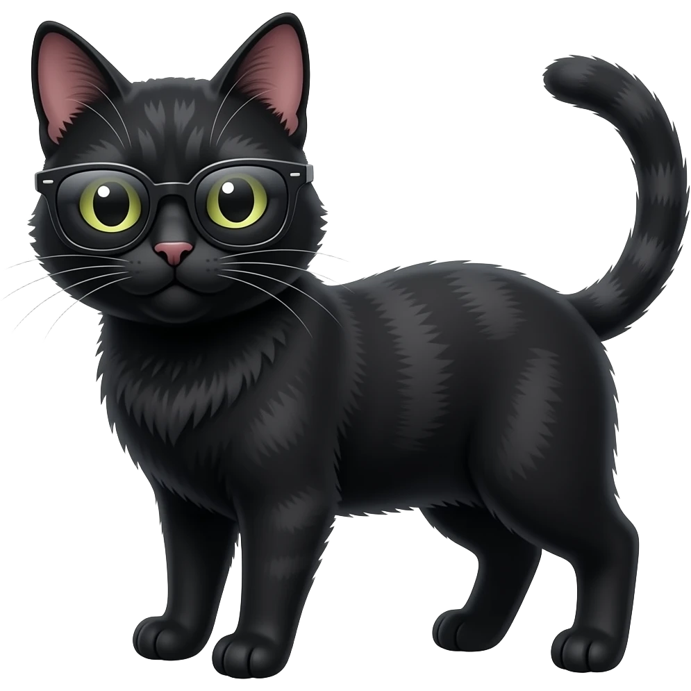 Cat wearing sunglasses emoji | AI Emoji Generator