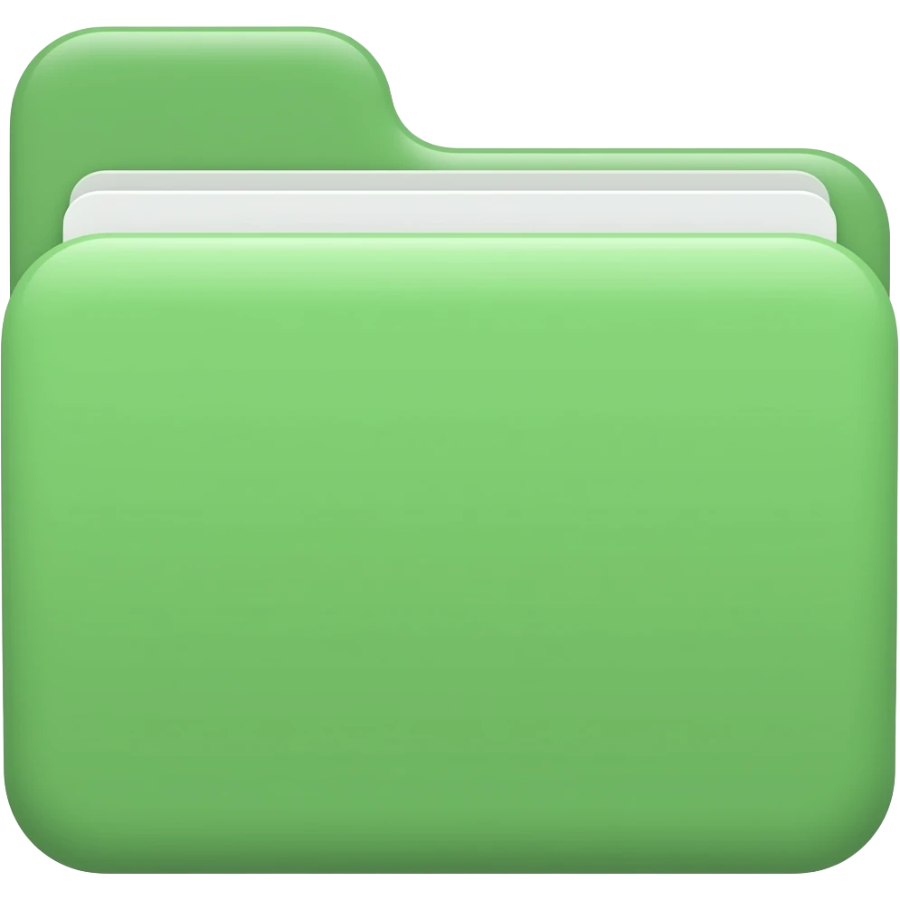 light green laptop folder emoji