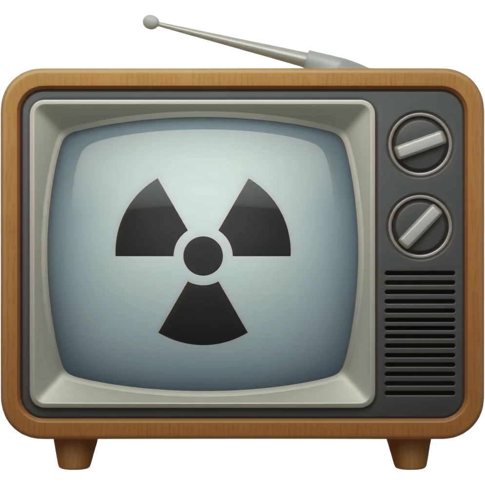 Radioactive TV emoji