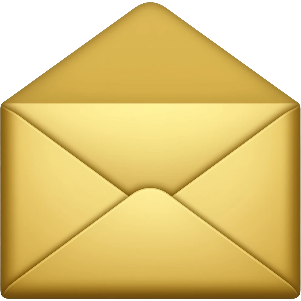 Золотой конверт emoji