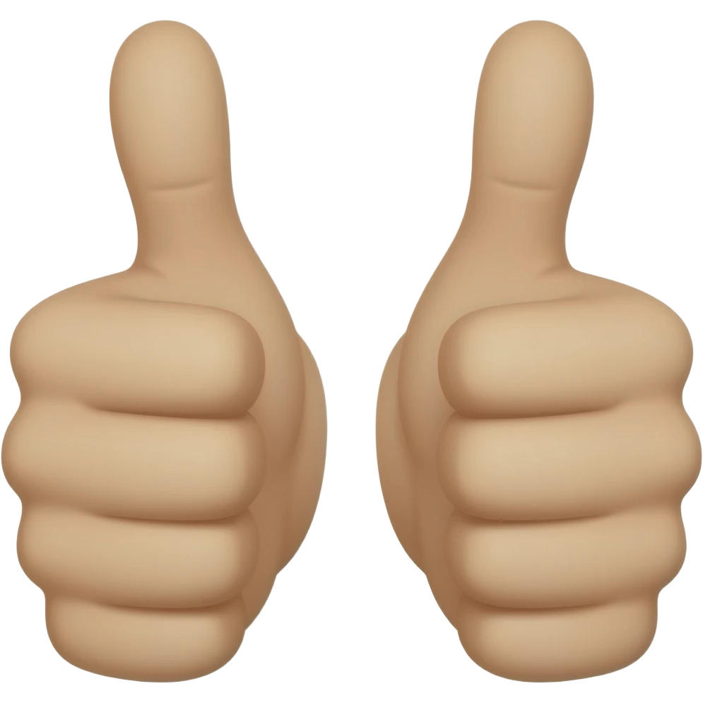 2 thumbs emoji