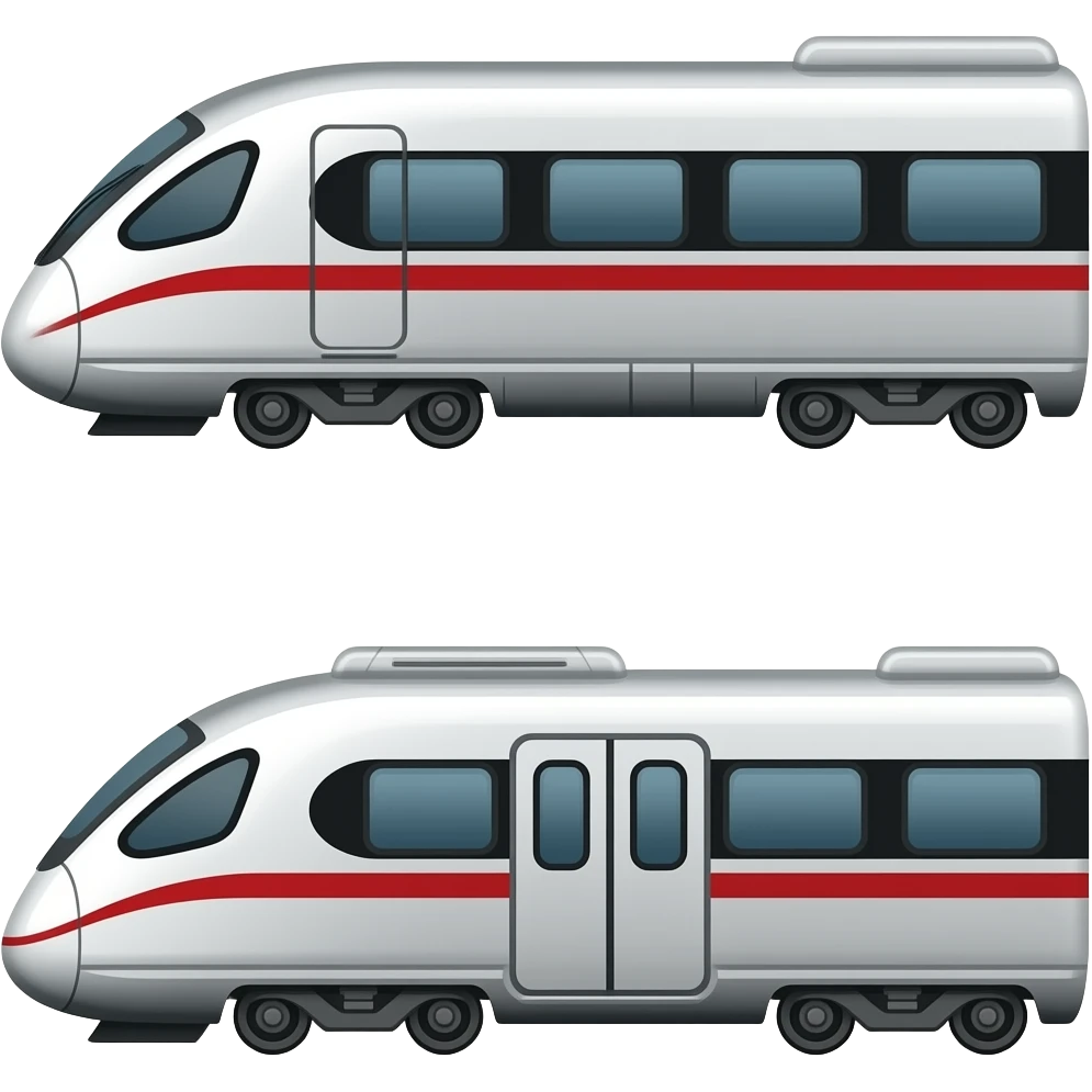 🚄🚃🚃 emoji