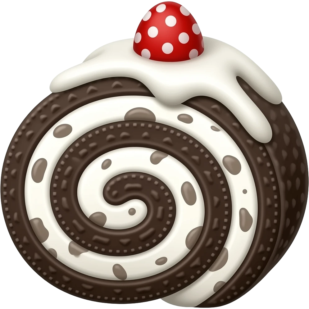 Oreo swiss cake roll emoji