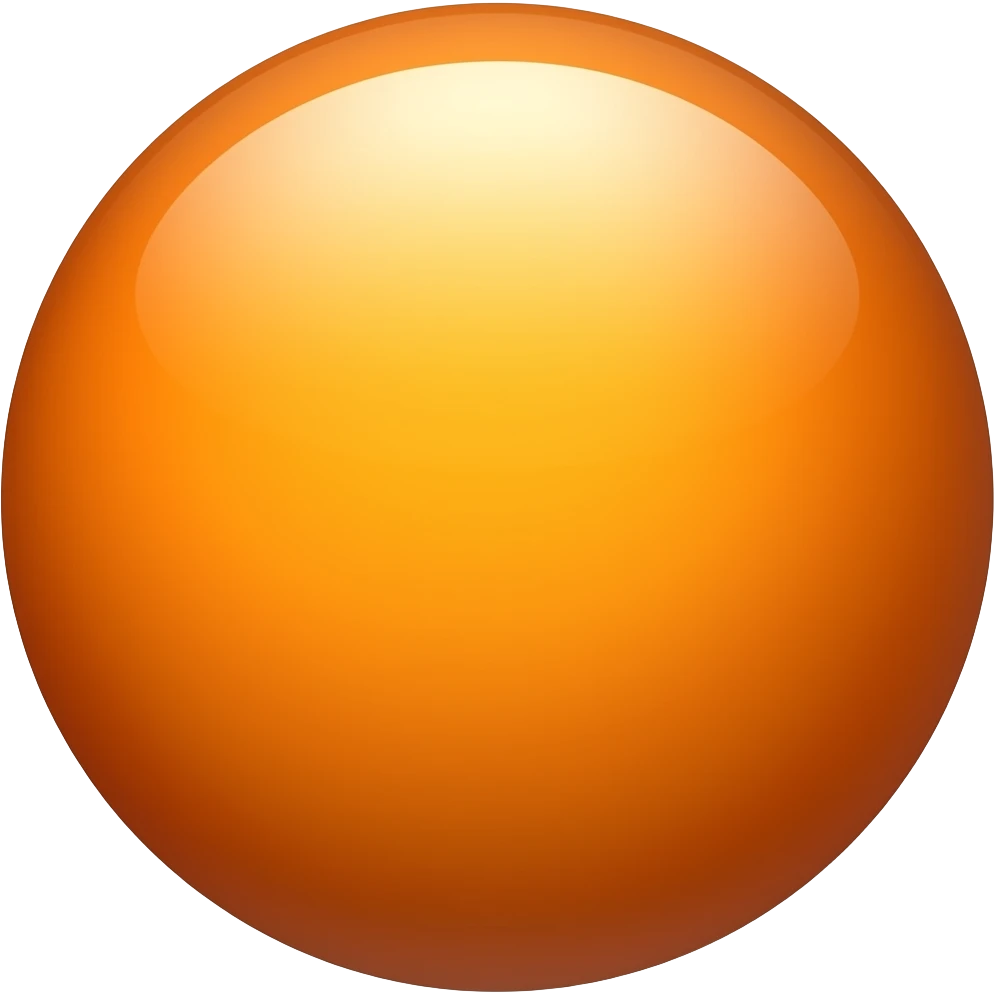 Orange orb emoji