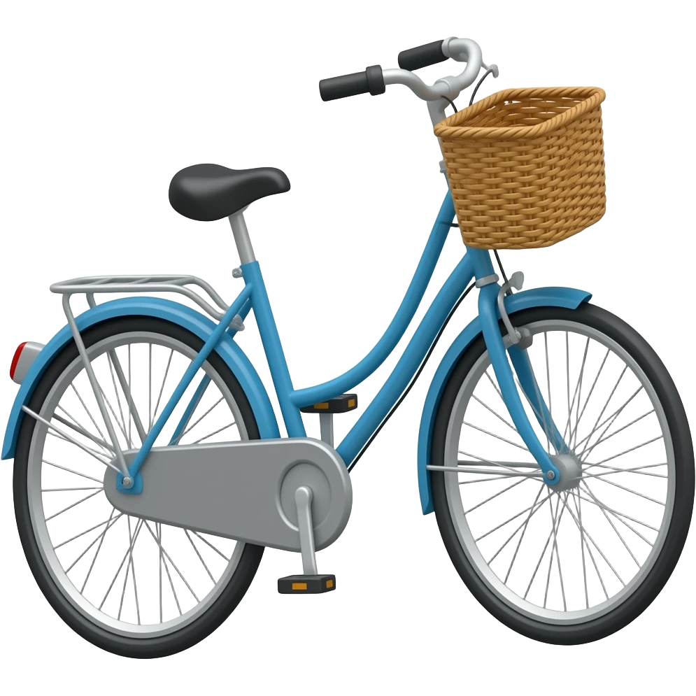 a bike with a backet in the front emoji