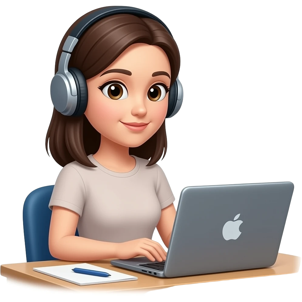online class woman emoji