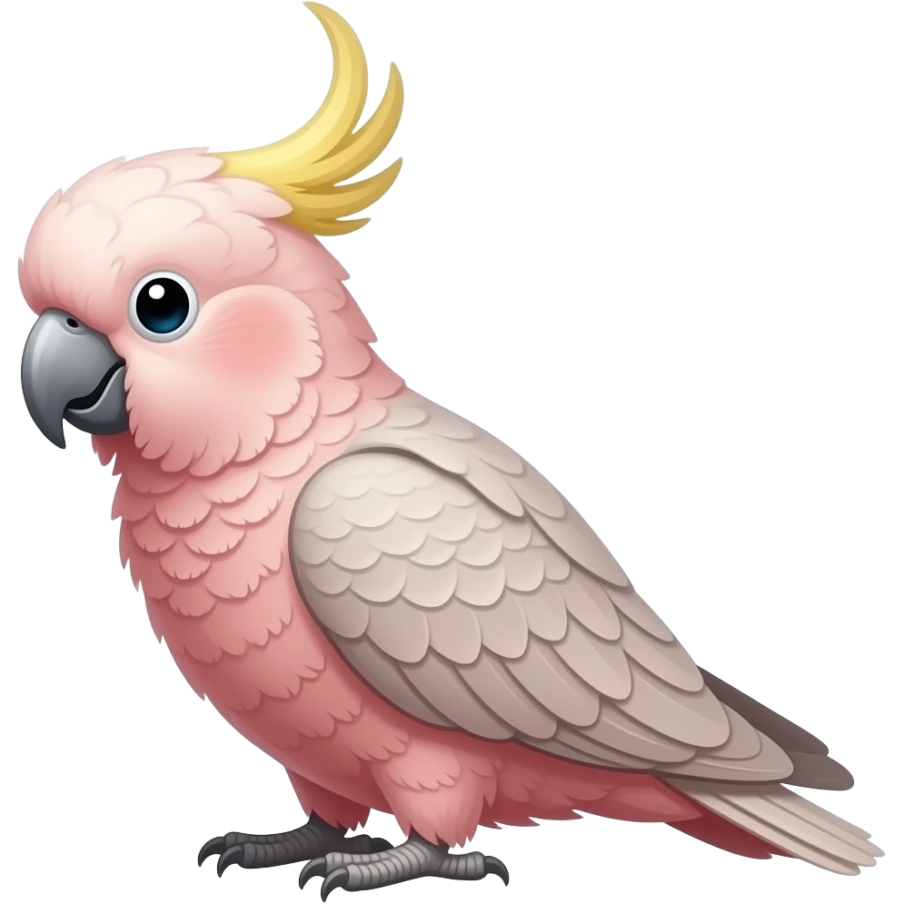 Pink cockatoo emoji