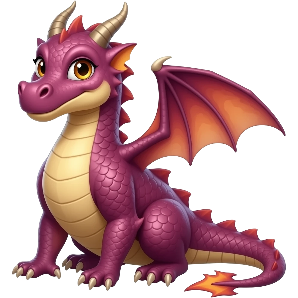slutty dragon posing emoji