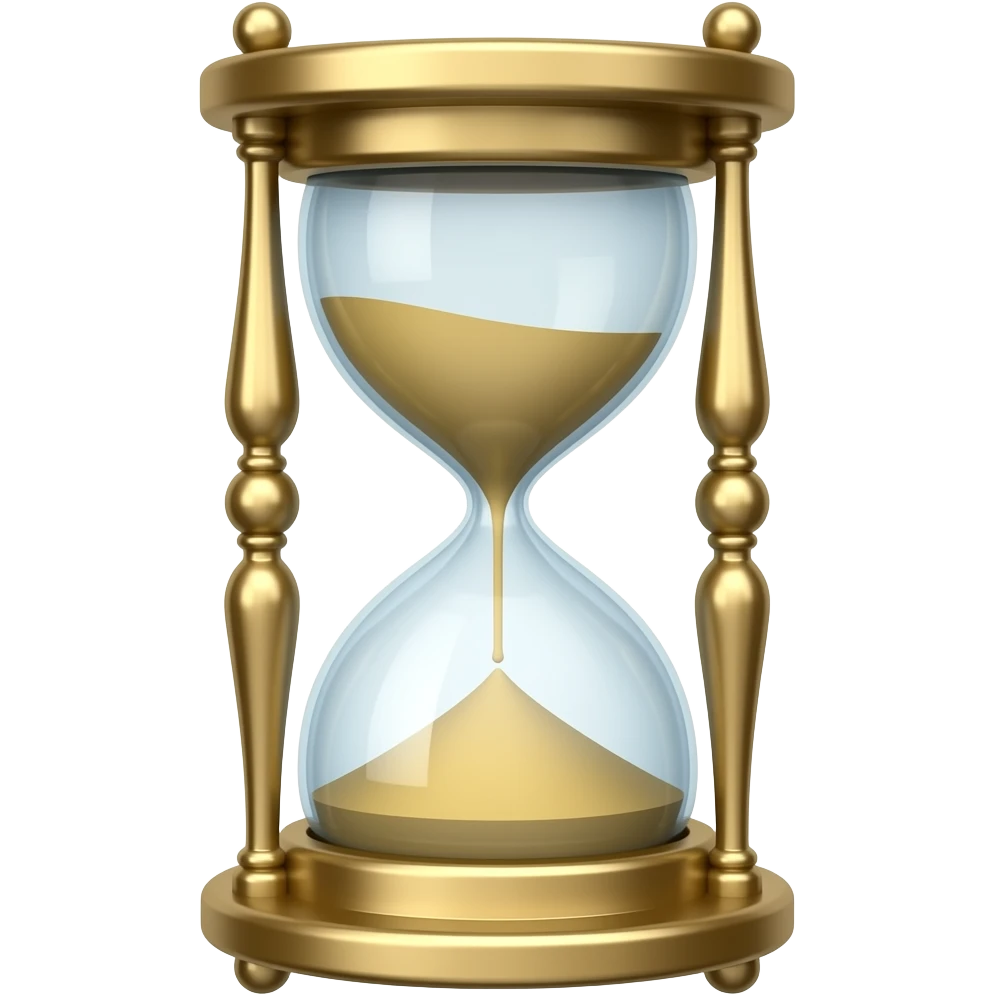 sand clock emoji