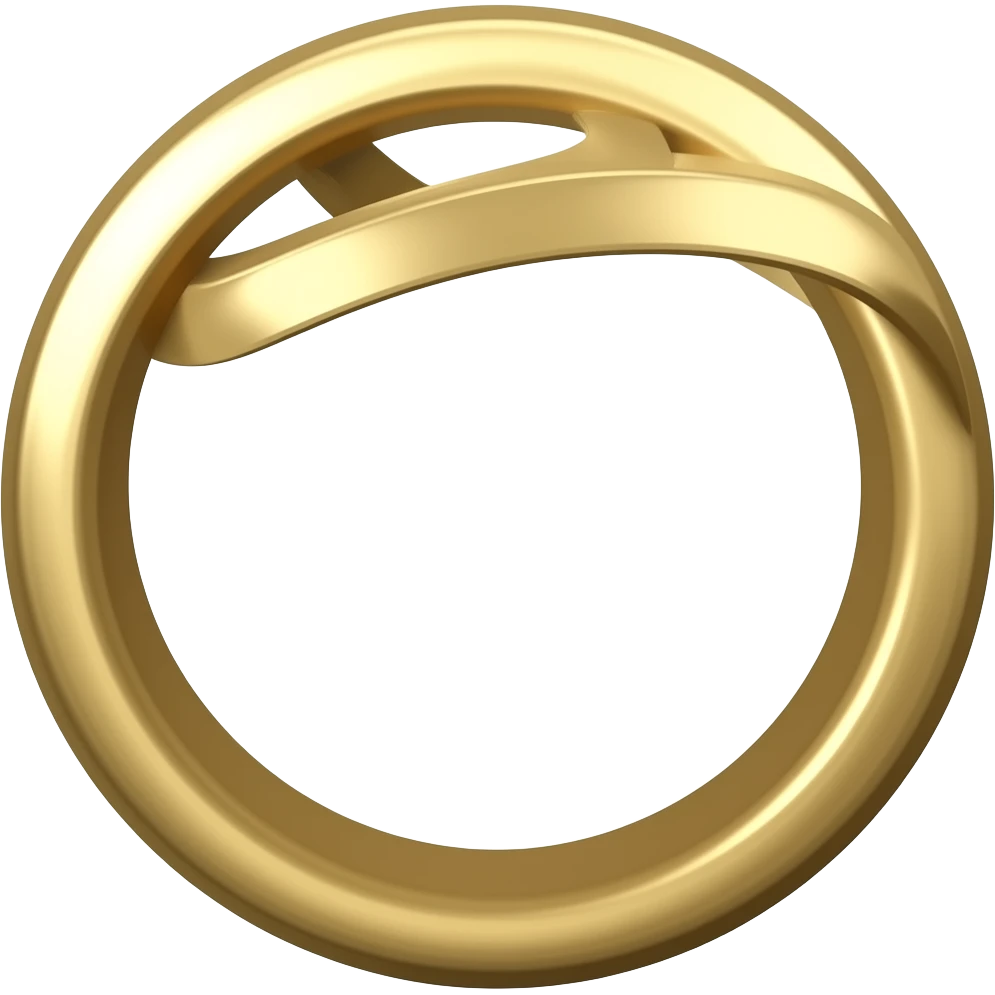Create high-quality glossy emojis with a vibrant modern style.Make the emojis look premium, shiny, and eye-catching with bright highlights, smooth gradients, soft reflections, and glowing details. ring emoji emoji