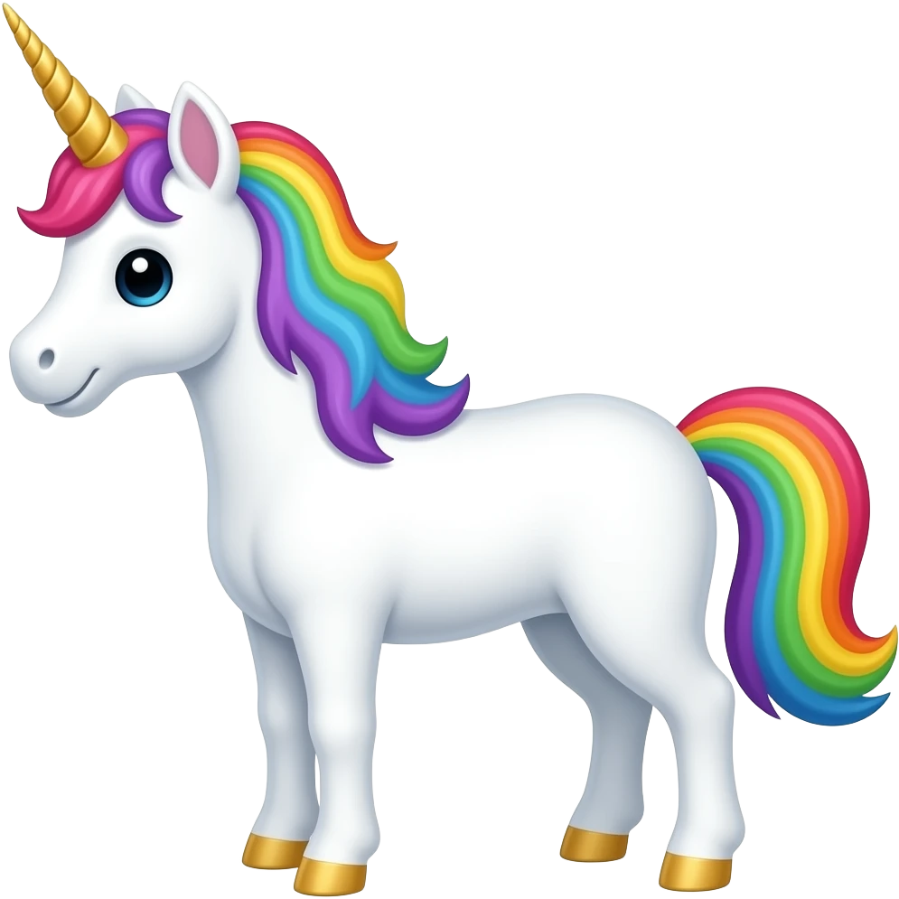 Rainbow unicorns emoji