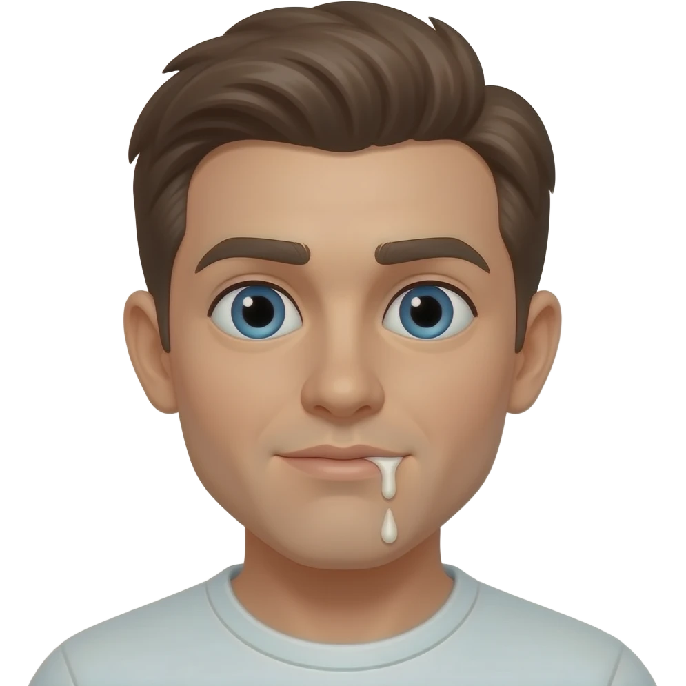 Emoji 🤤 con leche emoji