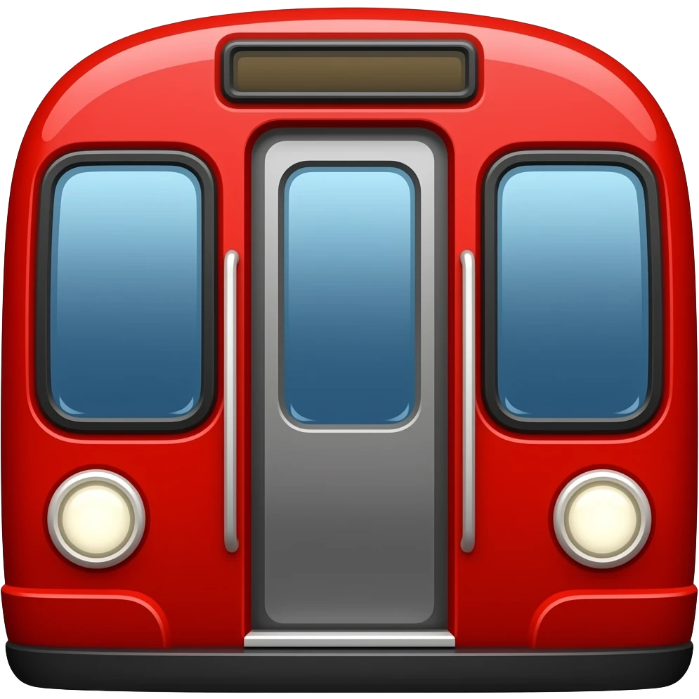 Red subway emoji