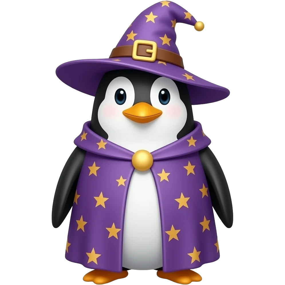 Penguin Wizard emoji