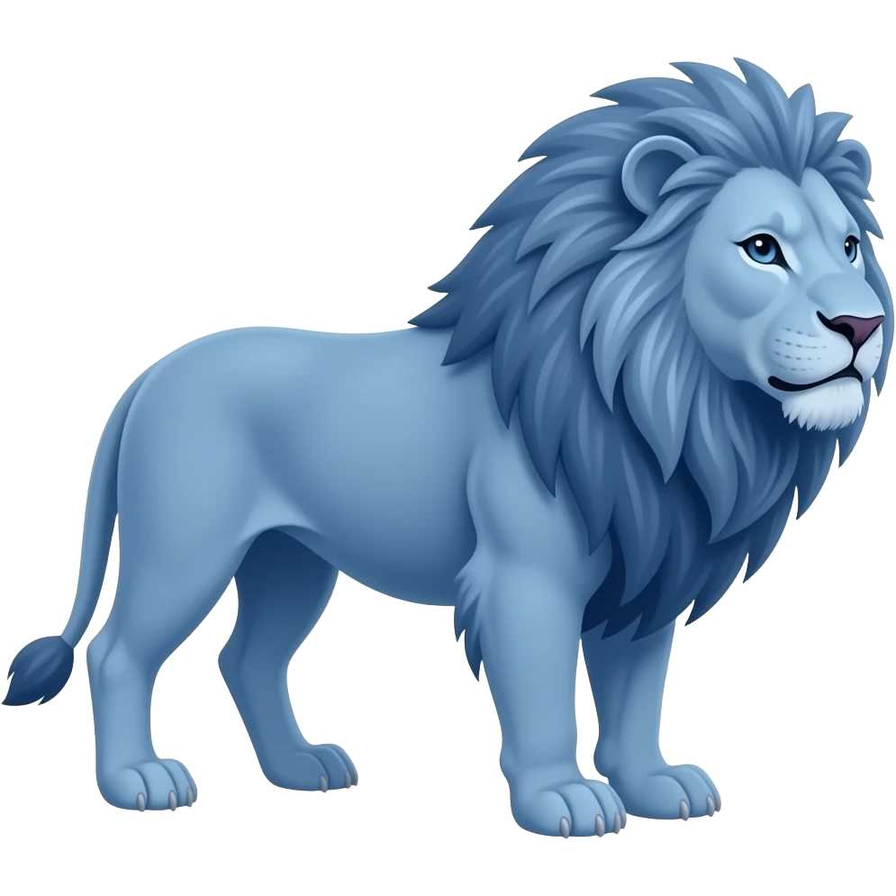 blue lion emoji