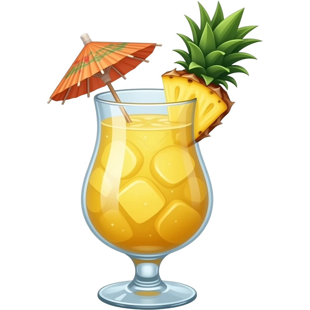 tropical cocktail with small umbrella emoji