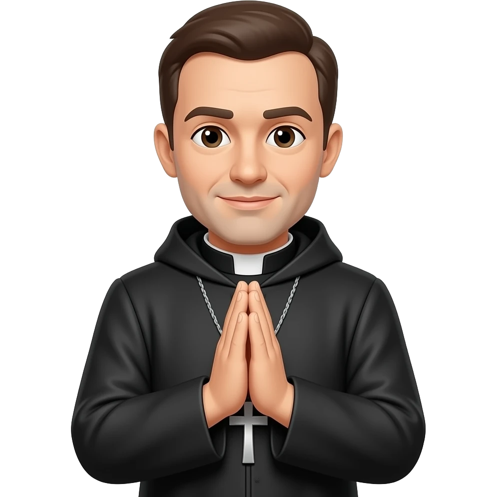 sacerdote rezando emoji
