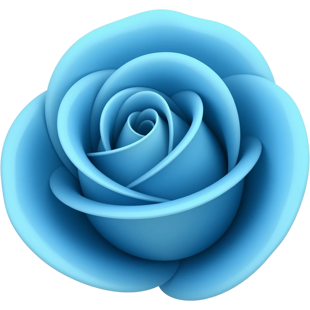 Blue rose emoji