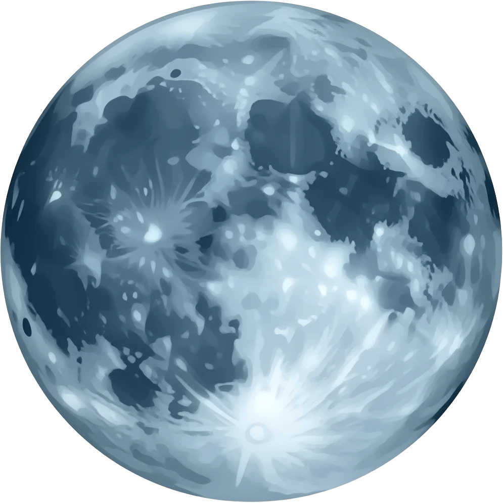 dark blue moon emoji