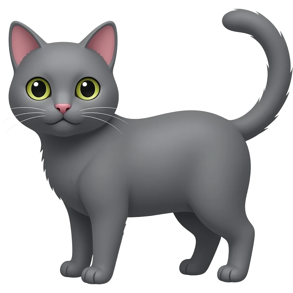 grey cat emoji