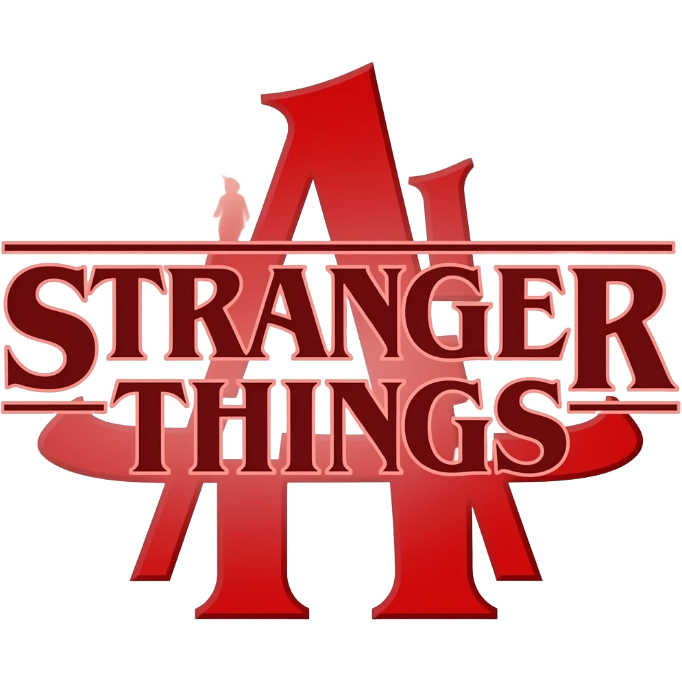 Serials "Stranger Things" logo emoji