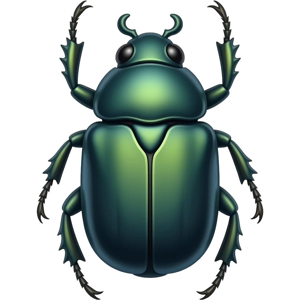 generate a colored 2-d image of scarab in ancient egyptian style emoji