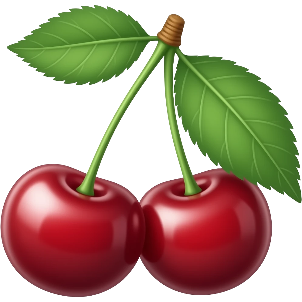 small early cherries on the tree emoji