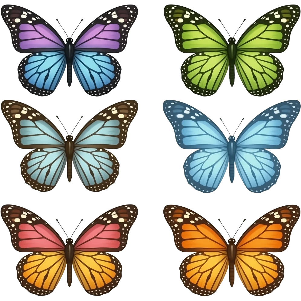 Butterflies emoji