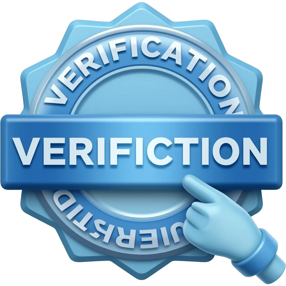 Blue verify batch emoji
