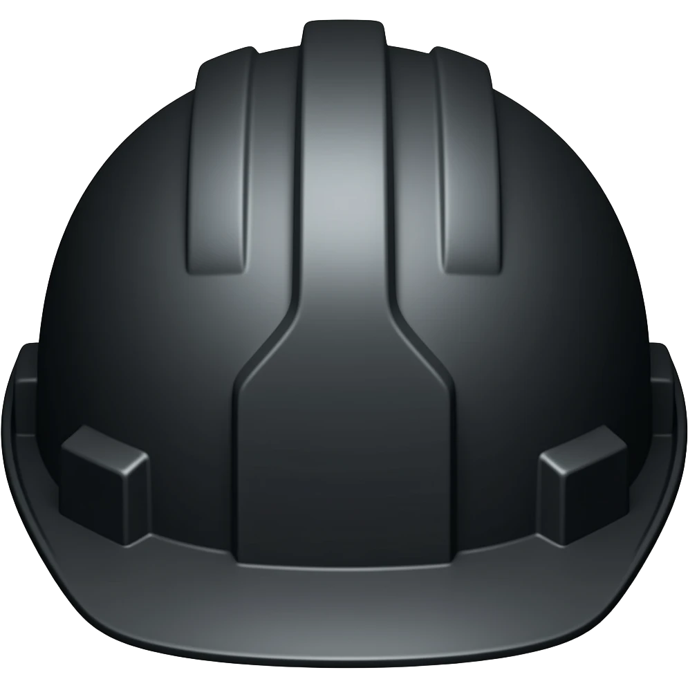 black hard hat emoji